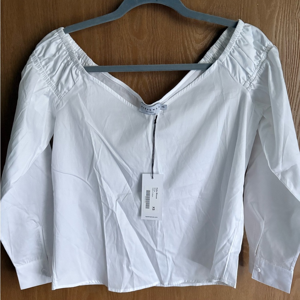 NWT -Harshmans 100% Cotton Hoku Blouse XS